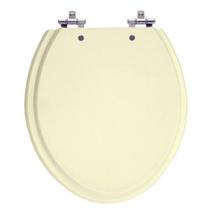 Assento Sanitário Convencional Oval Creme Universal Tampa Vaso Deca-Incepa-Celite-Ideal