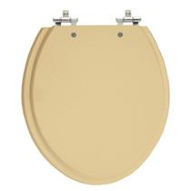 Assento Sanitário Convencional Oval Rosa Coral Tampa para Vaso em Madeira Laqueada