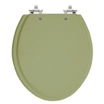 Assento Sanitário Convencional Oval Verde Malva Universal Tampa Vaso Deca-Incepa-Celite-Ideal-Roca