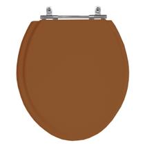 Assento Sanitário Convencional para Vaso Oval Ocre Mdf Assento Sanitário Convencional para Vaso Oval Ocre Mdf