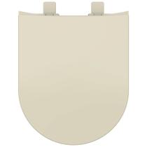 Assento Sanitário Deca Carrara Link Convencional Creme Tampa Vaso Quadrado Anatômico Polipropileno Resistente Compatível Duna, Nuova, Omega, Roca