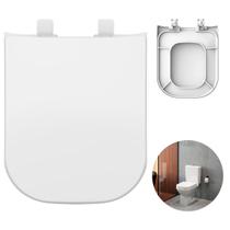 Assento Sanitário Deca Quadra Polipropileno Branco Convencional Retire e Limpe Tupan Compatível Living Axis Polo Unic