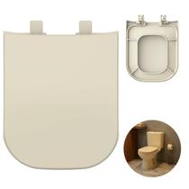 Assento Sanitário Deca Quadra Polipropileno Branco Convencional Retire e Limpe Tupan Compatível Living Axis Polo Unic