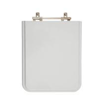 Assento sanitário decoarte poliester square cinza platina