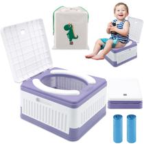 Assento sanitário dobrável portátil Potty Fabulas para treinamento de viagem