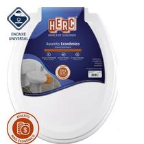 Assento Sanitário Econômico Branco Tampa Vaso Oval Universal - HERC