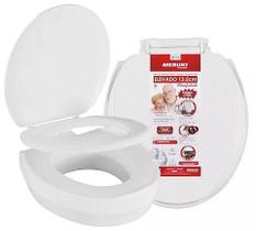 Assento Sanitário Elevado 13,5cm C/ Tampa Almofadado Assento Sanitário Elevado 13,5cm C/ Tampa Almofadado