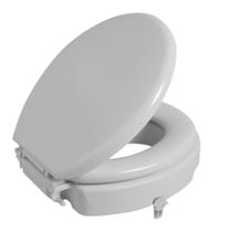 Assento Sanitário Elevado Almofadado Idoso e Deficiente 11,5cm Branco