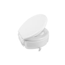 Assento Sanitário Elevado Astra 7cm Arco E Assento Almofadado Branco