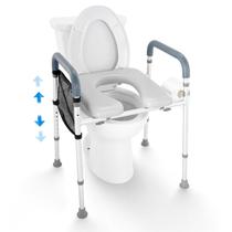 Assento sanitário elevado VEVOR, 7 posições, altura 19,3 - 25,2 x 160 kg