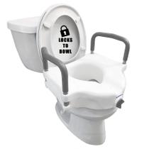 Assento Sanitário Elevate Riser Carex E-Z Lock com Alças - 11,4 cm (4,5 Polegadas)