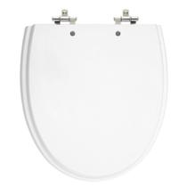 Assento Sanitário Eros Branco Tampa para Vaso Incepa de Madeira Laqueada Assento Sanitário Eros Branco Tampa para Vaso Incepa de Madeira Laqueada