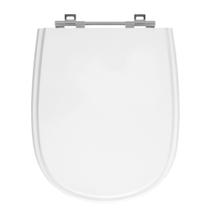 Assento Sanitário Ezedra Branco Neve Tampa para Vaso Ideal de Madeira Laqueada