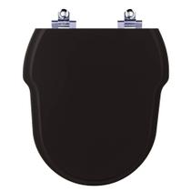 Assento Sanitário Fechamento Lento Hampton Preto para vaso Incepa Laufen