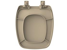 Assento Sanitário Fiori Prímula Plus Tupan Marfim Tampa de Vaso Convencional em Polipropileno Anatômico Compatível com Celite Stylus e Hervy Laguna