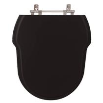 Assento Sanitario Hampton Preto para Vaso Incepa Assento Sanitario Hampton Preto para Vaso Incepa