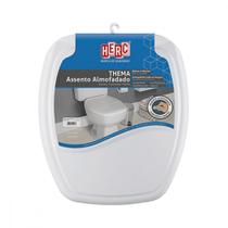 Assento Sanitario Herc ''Almofadado'' Cinza Claro Retangular 2396 Assento Sanitario Herc ''Almofadado'' Cinza Claro Retangular 2396