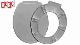 Assento Sanitário Herc Econômico Pratico Cinza Claro