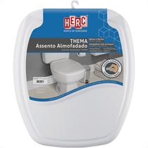 Assento Sanitario Herc Thema ''Almofadado'' Cinza Claro Retangular 2396 Assento Sanitario Herc Thema ''Almofadado'' Cinza Claro Retangular 2396