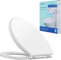Assento sanitário Hibbent Round Quiet Close com tampa branca