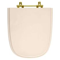 Assento Sanitário Ibiza Shell para vaso Incepa Com Ferragem Dourada