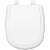 Assento Sanitário Icasa Sabatini Tupan Branco Tampa de Vaso Convencional em Polipropileno Anatômico Compatível com Paris, Kadet e Dona Beja