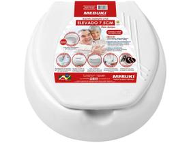 Assento Sanitário Idoso Elevado Idoso 7,5cm Retangular Dona Beja Santa Clara 1.6gpf 6.0lpf