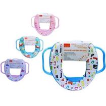 Assento Sanitario Infantil Com Alças Redutor Para Vaso Adaptador Troninho Acolchoado Criança Bebe Cor:MeninaTamanho:U