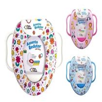 Assento sanitario infantil com alças redutor para vaso adaptador troninho acolchoado criança bebe