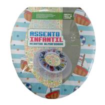 Assento Sanitário Infantil Decorado Marinheiro Espuma Redutor para Vaso Sanitário Oval