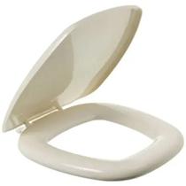 Assento Sanitário Iris Bege Tampa para Vaso Onix Almofadado
