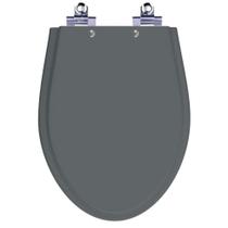 Assento Sanitário Laqueado Soft Close Absolute Cinza Quartzo (Cinza Escuro) para vaso Ideal Standard - Pontto Lavabo