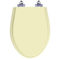 Assento Sanitário Laqueado Soft Close Alpinia Marfim (Bege) para vaso Fiori