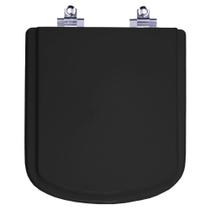 Assento Sanitário Laqueado Soft Close Bali Preto para vaso Incepa 6lpf Assento Sanitário Laqueado Soft Close Bali Preto para vaso Incepa 6lpf