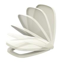 Assento Sanitário Logasa Angra Para Bacia Deca Flex Bege Soft Close Amortecedor Polipropileno Tupan