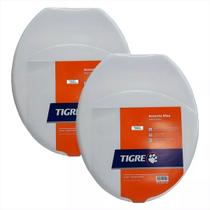 Assento Sanitário Max Branco Tigre - Branco Kit C/2 Assento Sanitário Max Branco Tigre - Branco Kit C/2