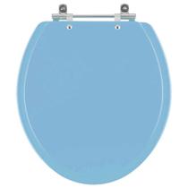Assento Sanitário MDF Oval Azul Claro para todas as Louças Assento Sanitário MDF Oval Azul Claro para todas as Louças