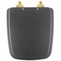 Assento Sanitário MDF Soft Close Boss Onix (Preto Fosco) para Vaso Incepa com Ferragem Dourada