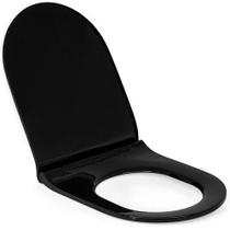 Assento Sanitário Modaza Acqua, Preto Assento Sanitário Modaza Acqua, Preto