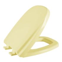 Assento Sanitário Monaco Bege Tampa para Vaso Agnes Fechamento Suave