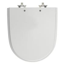 Assento Sanitário Mondiale Cinza Prata Tampa para Vaso Celite em Madeira Laqueada