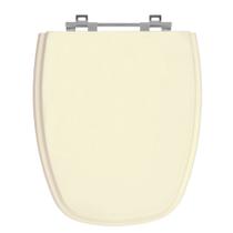 Assento Sanitário Monte Carlo Creme Tampa para Vaso Deca de Madeira Laqueada - SB