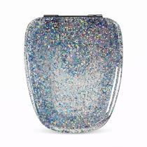 Assento Sanitário Monte Carlo Deca Liso Glitter Holográfico Prata em Resina Assento Sanitário Monte Carlo Deca Liso Glitter Holográfico Prata em Resina