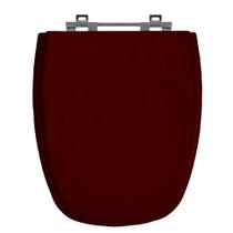 Assento Sanitário Monte Carlo Mogno Tampa para Vaso Deca de Madeira Laqueada - SB