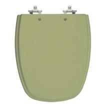 Assento Sanitário Monte Carlo Verde Malva Tampa para Vaso Deca de Madeira Laqueada