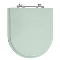 Assento Sanitário Nexo Verde Água Marinha Tampa para Vaso Roca em Madeira Laqueada Assento Sanitário Nexo Verde Água Marinha Tampa para Vaso Roca em Madeira Laqueada