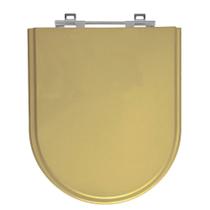 Assento Sanitário Nuova Bege Castor Tampa para Vaso Deca de Madeira Laqueada - Sb