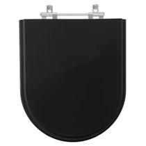 Assento Sanitário Omega Ébano (Preto) para vaso Deca Assento Sanitário Omega Ébano (Preto) para vaso Deca