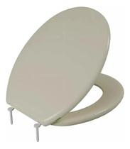 Assento Sanitário Oval Almofadado Bege Claro - Astra Assento Sanitário Oval Almofadado Bege Claro - Astra