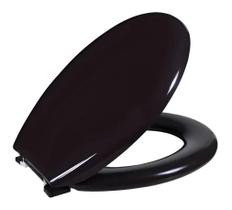 Assento Sanitário Oval Almofadado Preto - Astra Assento Sanitário Oval Almofadado Preto - Astra